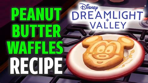 waffles dreamlight valley|peanut butter waffle recipe.